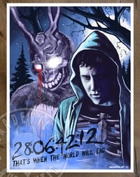 Donnie Darko (28 days, 6 hours, 42 minutes and 12 seconds) 9x12 in. Art Print