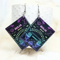 Image 1 of Large Acrylic Ouija Earrings