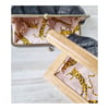 Black Quilt Embossed Clutches