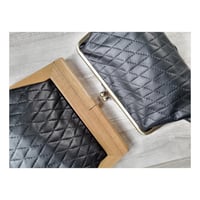 Image 3 of Black Quilt Embossed Clutches