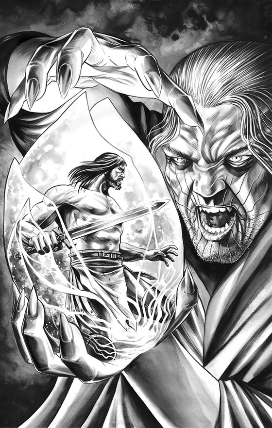 Image of The Cimmerian: Hour of the Dragon #1 Original Art