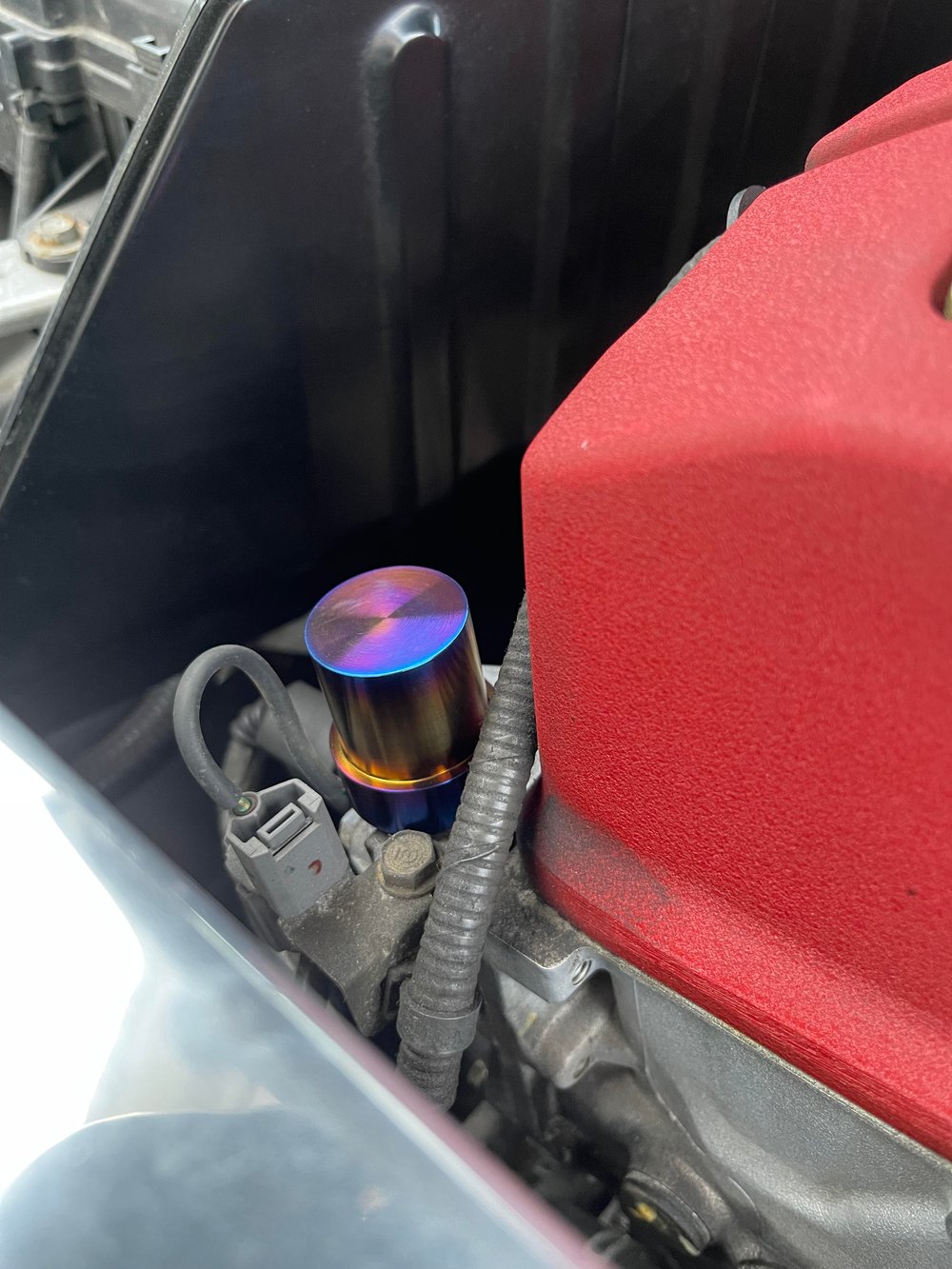 Titanium VTEC solenoid cover