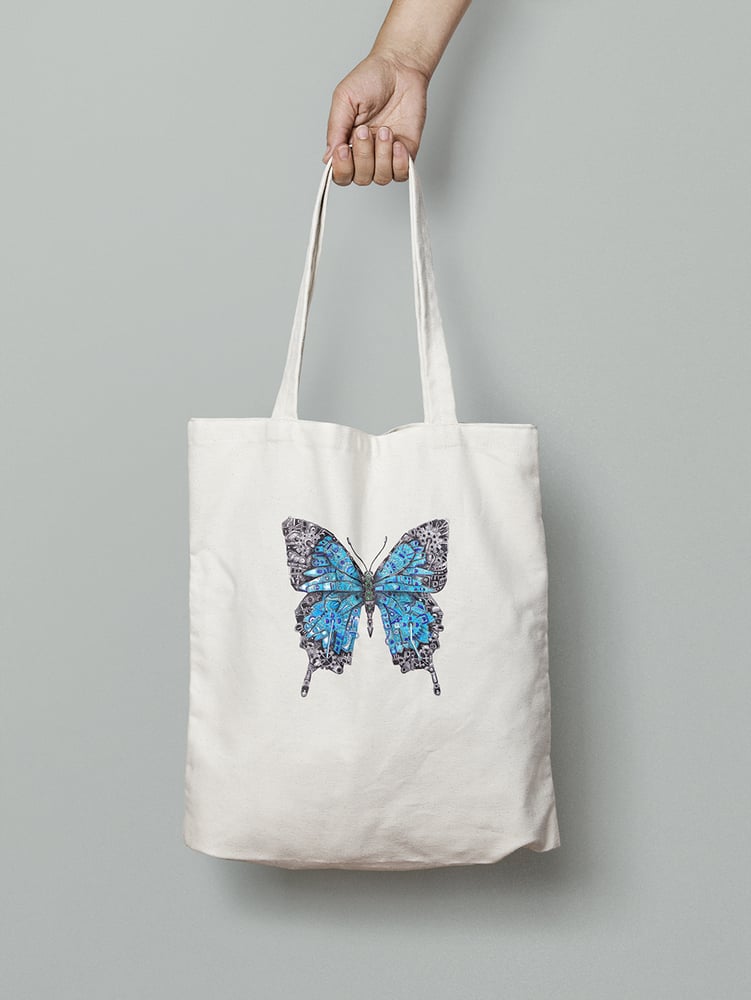 Image of Steampunk Butterfly Tote Bag