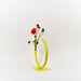 Image of Small Edging Over Vase - Yellow