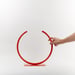 Image of Almost a Circle Vase, Medium - Red