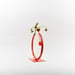 Image of Small Almost a Circle Vase - Sharp Red
