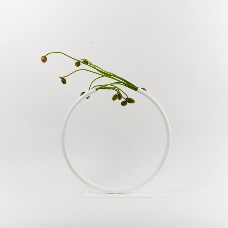 Image of Medium Almost a Circle Vase - White