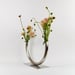 Image of Large Glass Half Full Vase - Stainless Steel