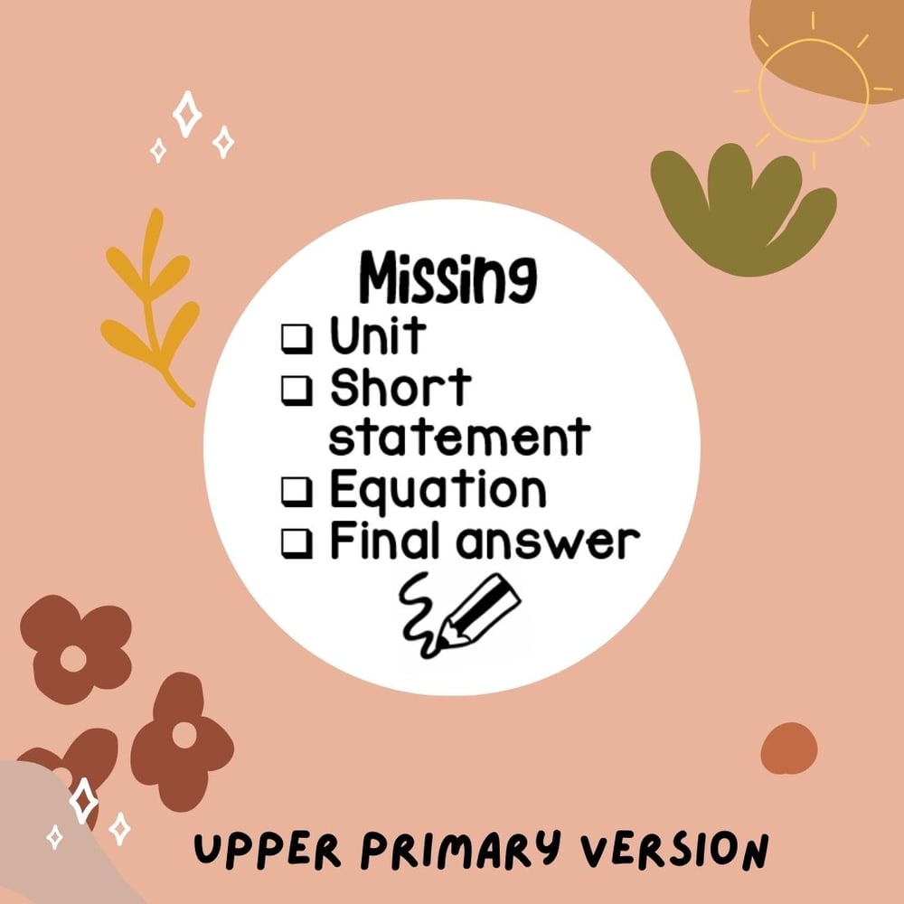 Missing Math Details Stamp
