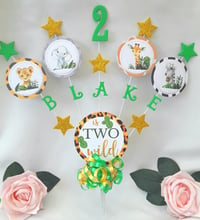 Personalised Wild One Cake Topper, Personalised Baby Safari, Personalised Baby Safari To