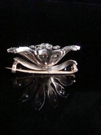 Image 2 of VICTORIAN 18CT OLD CUT DIAMOND BROOCH CENTRE DIA 0.60CT TOTAL 3.00CT