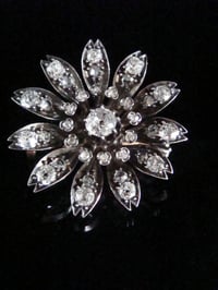 Image 1 of VICTORIAN 18CT OLD CUT DIAMOND BROOCH CENTRE DIA 0.60CT TOTAL 3.00CT