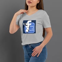 Image 2 of T-Shirt Donna V - Anti Social (War004)