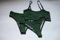 Image 4 of Redorange & Green Zebra Bralettes