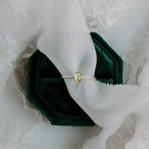 Image of Oval Peridot Ring