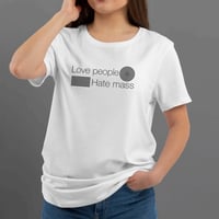 Image 3 of T-Shirt Donna G -Love People Hate Mass (Ur0041)