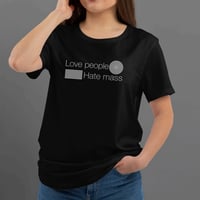 Image 4 of T-Shirt Donna G -Love People Hate Mass (Ur0041)
