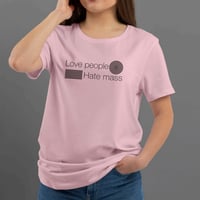 Image 2 of T-Shirt Donna G -Love People Hate Mass (Ur0041)