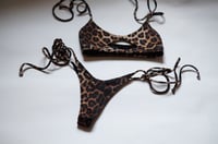 Image 4 of Cut Out Bikini Top Leo 