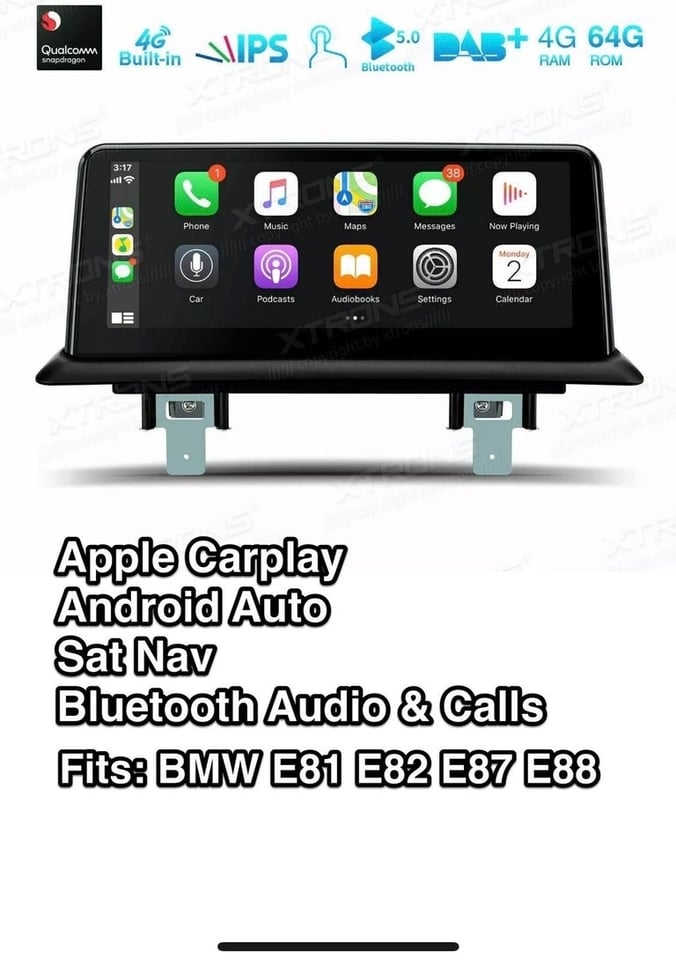 Apple-CarPlay & Android-Auto für BMW 1er E81 E82 E87 E88 - CarHex