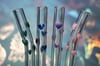 Swirly Heart Glass Straws