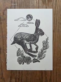 "Sage & Globe mallow" Relief Art Print