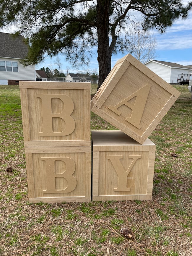 BABY Blocks  Dame's Custom Woodwork
