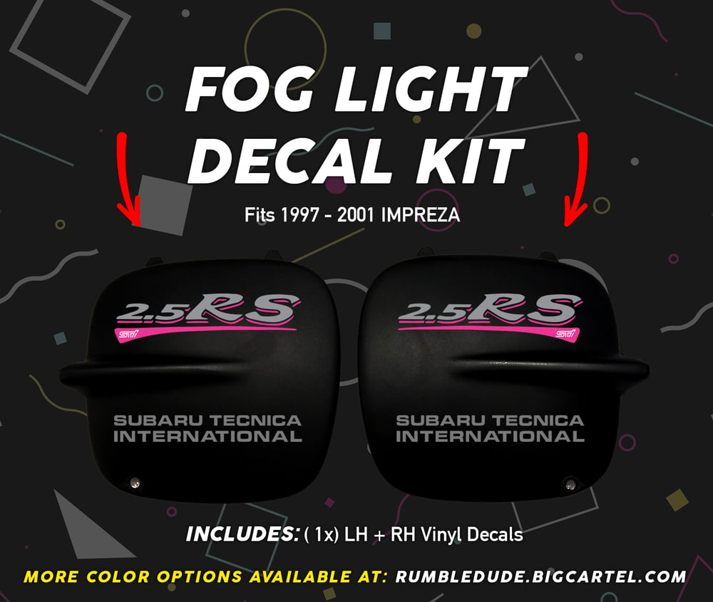 2.5RS Fog Light / Lamp Cover Decal kit