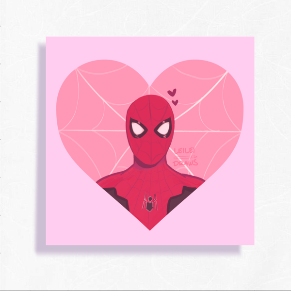 Image of Marvel - Spiderman Valentines Art Print