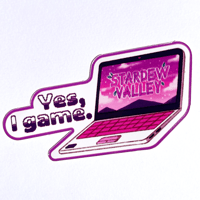 Image 3 of Stardew "Yes, I Game" Sticker