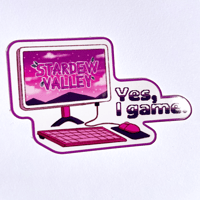 Image 2 of Stardew "Yes, I Game" Sticker