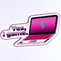 Image 3 of The Sims "Yes, I Game" Sticker