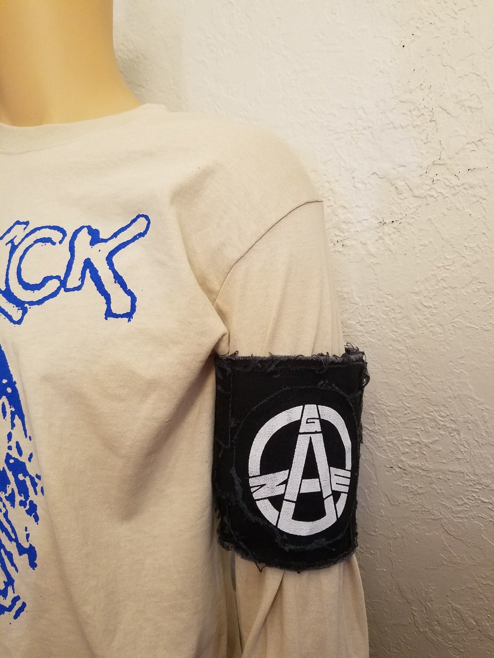 Gauze Black Patchy Armband