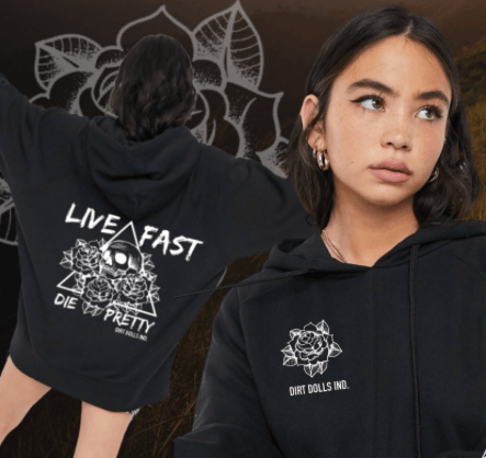 Image of LIVE FAST ✖️DIE PRETTY  Hoody