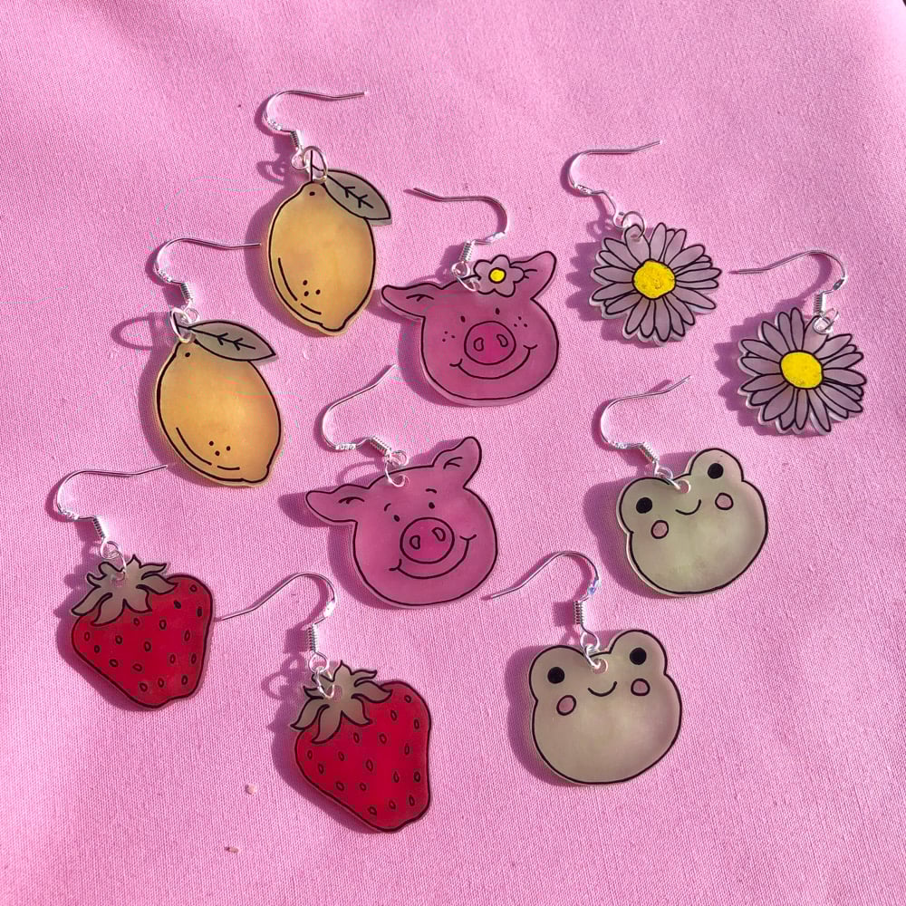 Image of froggy earrings