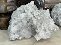 Image 9 of Large Clear Quartz Points Cluster Statement Piece #2599