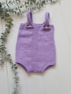 Lilac sitter dungaree. Ready to post