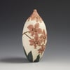 Red moth Orchid sgraffito vessel  