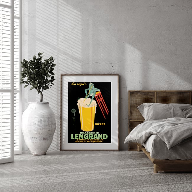 Brasserie Lengrand | G. Piana | 1926 | Vintage Ads | Wall Art Print | Vintage Poster