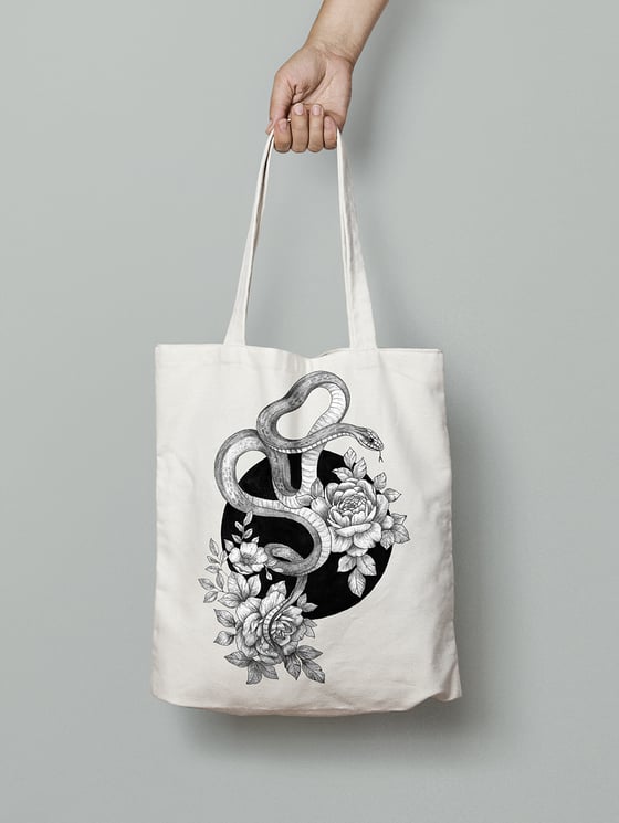 Image of Venomous Florals Tote Bag
