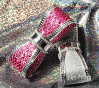 Hot Pink Bow Knot Sequin Lipstick 