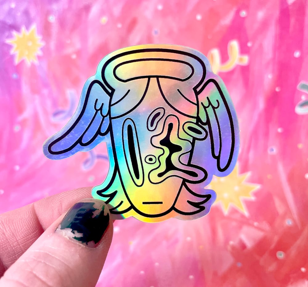 angel head sticker