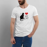 Image 2 of T-Shirt Uomo G - I love my cat (Im022)