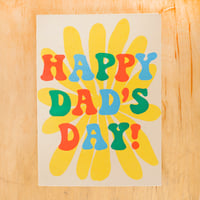 Dad's Day Flower Greeting Card
