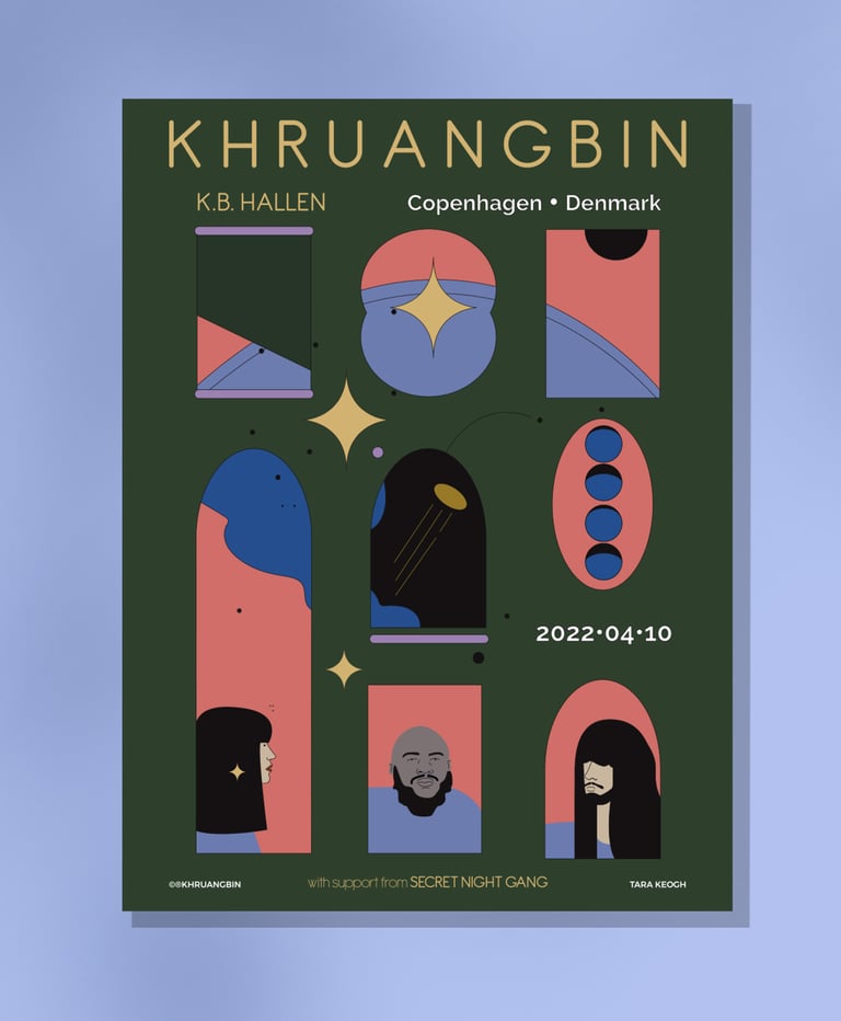 Khruangbin KB Hallen Copenhagen Poster Image 2