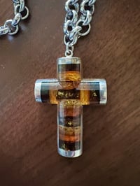 Image 5 of Amber Cross Necklace