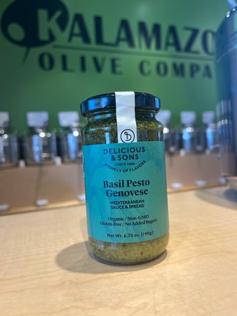 Basil Pesto, Tomato Pesto and Eggplant Spread Delicious and Sons ORGANIC