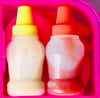 Mini 25ml Tomato Sauce / Honey Mustard bottles - 2pcs/set