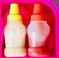 Image 2 of Mini 25ml Tomato Sauce / Honey Mustard bottles - 2pcs/set