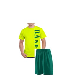 B.A.nd Neon Yellow tee and short Practice gear